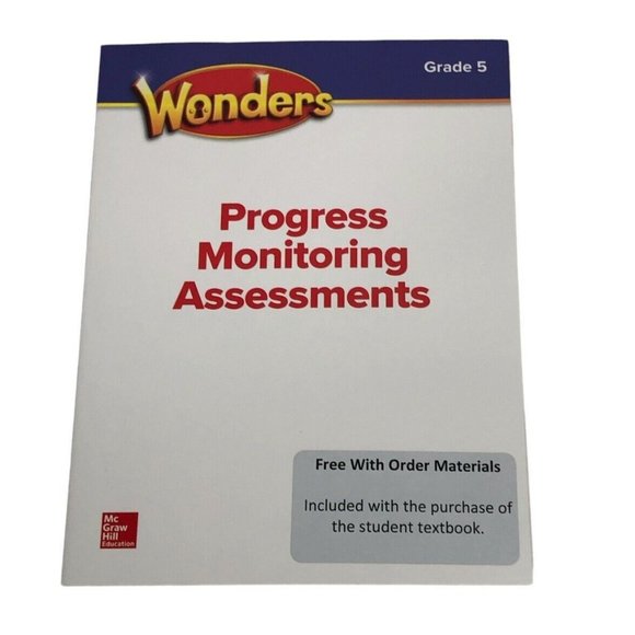 Wonders Progress Monitoring Assessments Grade 5 Reading Homeschool Workbook - Picture 9 of 9